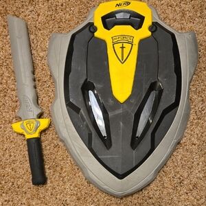 Nerf N-Force Yellow and Black Shield with Sword